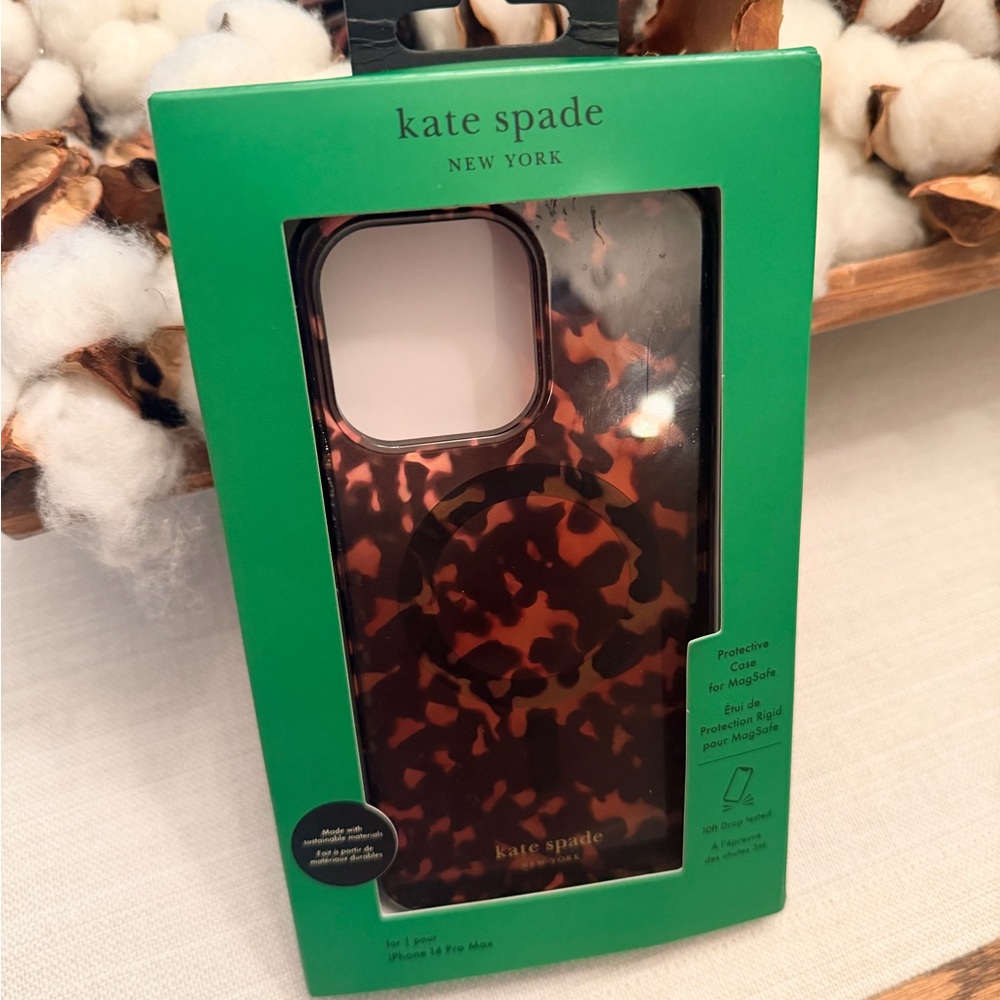kate spade Tortoise Shell iPhone 14 Pro Max Case